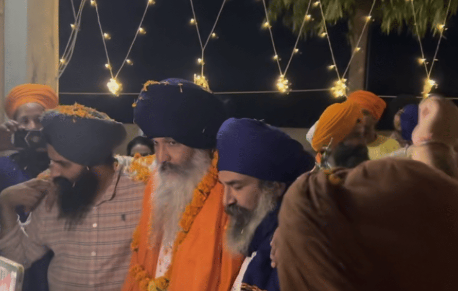 Gurjeet Singh Khalsa received a warm welcome in his village after ending his protest 